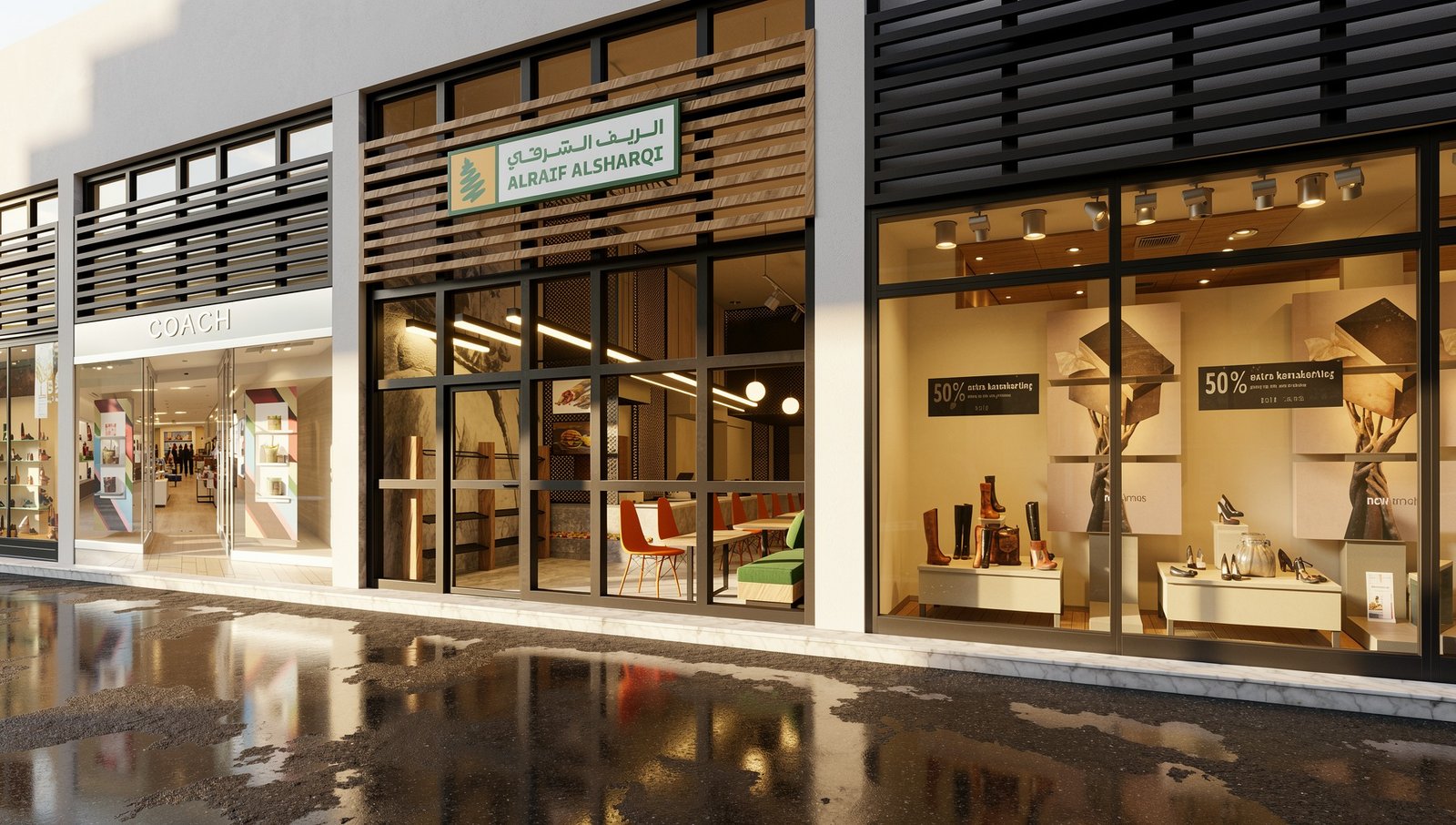 Storefront Facade at Al Raif Al Sharqi