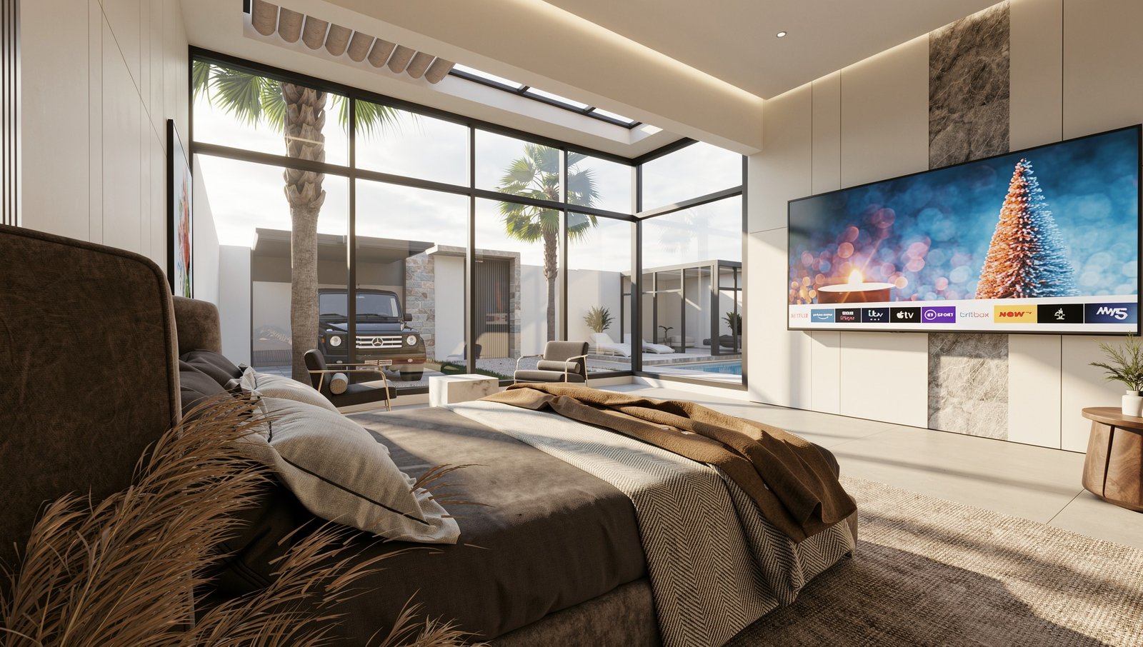 Pool View at Modern Chalet