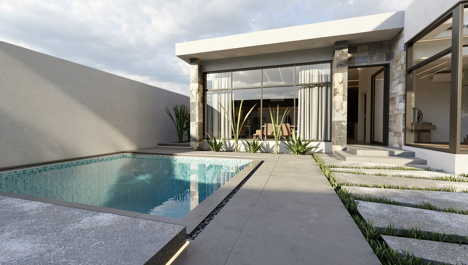 Pool View at Modern Chalet